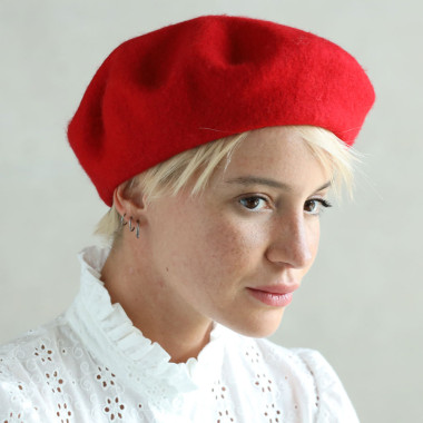 Felt Beret Jude Rouge Out Of Ireland