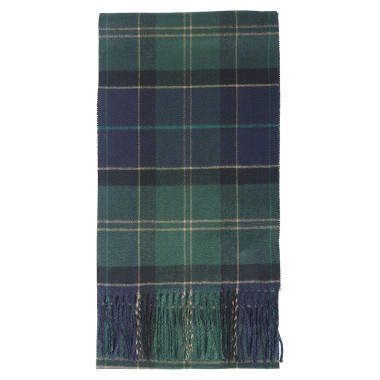 Galingale Scarf Tartan Green Loch Barbour