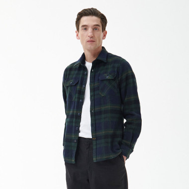 Barbour Navy Snowcap Shirt