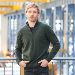 Celtic Alliance Green Half Zip Sweater