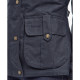 Barbour Navy Winter Defence Oiled Jacket