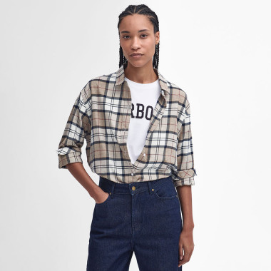 Elishaw Hessian Tartan Barbour shirt