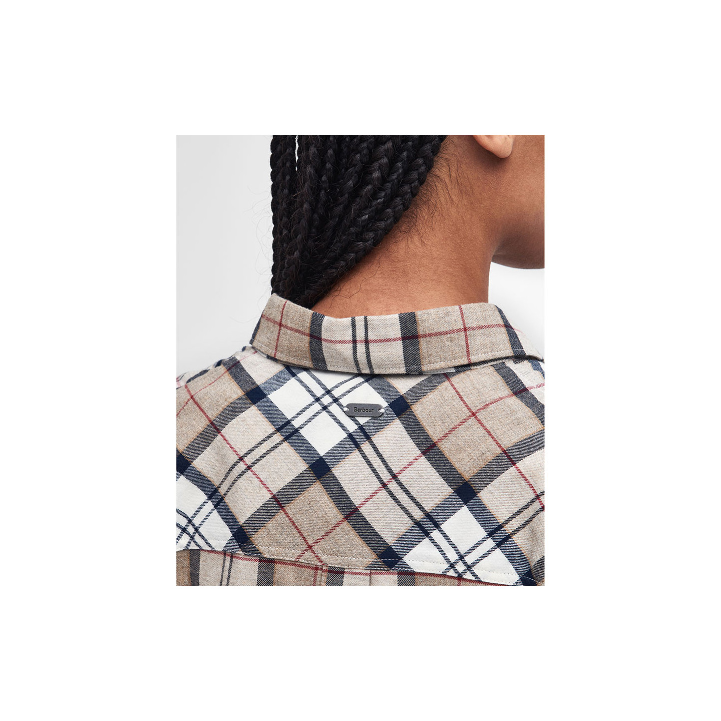 Elishaw Hessian Tartan Barbour shirt