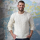 Inis Crafts Merino Classic Ecru Sweater