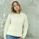 Inis Crafts Merino Classic Ecru Sweater