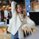 Aran Woollen Mills Cardigan 3 buttons Merino ecru