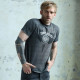 Tee shirt manches courtes wings gris fonce