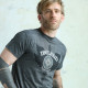 Tee shirt manches courtes wings gris fonce