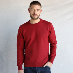 Best Yarn Round Neck Sweater Red
