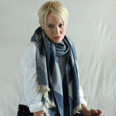 Out Of Ireland Isla Scarf Blue