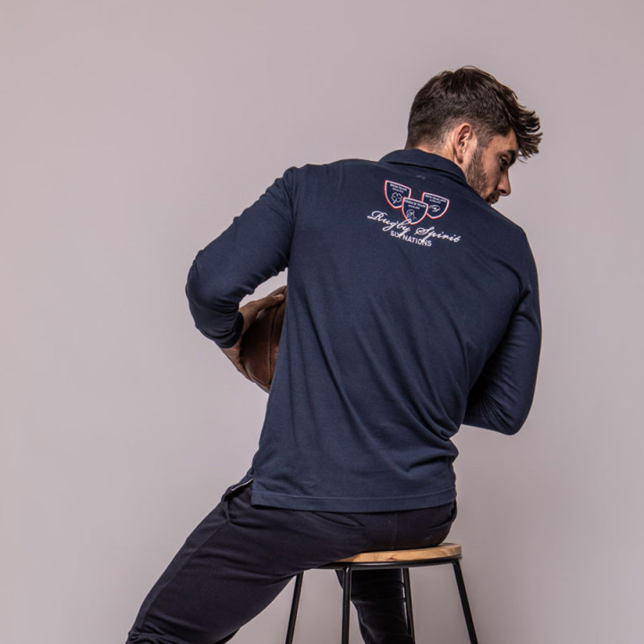 Polo Manches longues Rugby Spirit Vert Camberabero