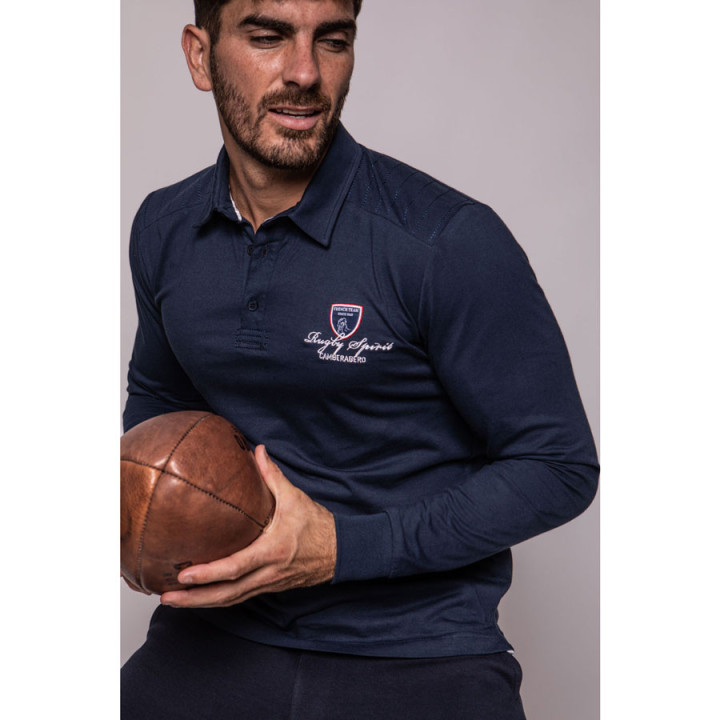 Polo Manches longues Rugby Spirit Vert Camberabero