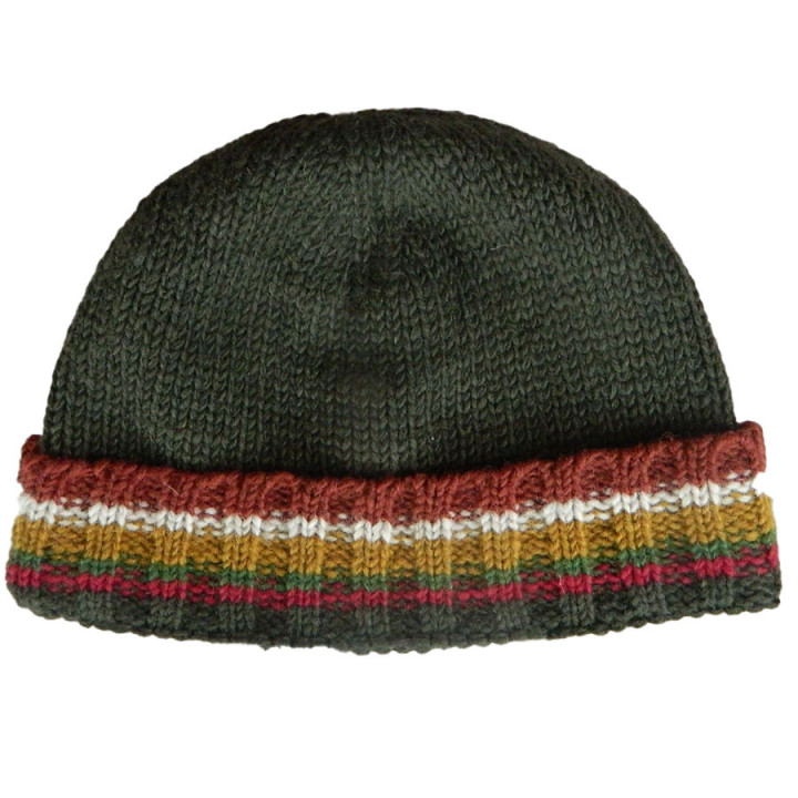 Bonnet jack vert et rouge