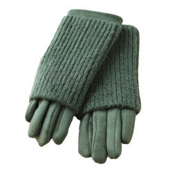 Green Suzie gloves with mittens out of ireland
