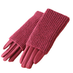 Red Suzie gloves with mittens out of ireland
