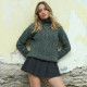 Inis Crafts Green Merino Turtleneck Sweater