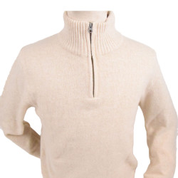 Celtic Alliance Mottle Beige Half-Zip Sweater