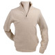 Celtic Alliance Mottle Beige Half-Zip Sweater
