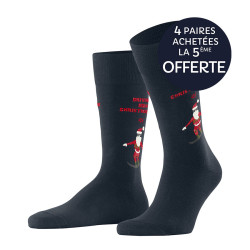 Chausettes snowboarding santa homme so Burlington