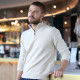 Best Yarn Beige 1/2 Zip Collar Sweater