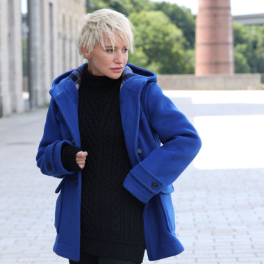 London Tradition Duffle coat Erica Blue