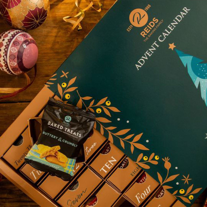 Reids Advent Calendar Shortbread 725g
