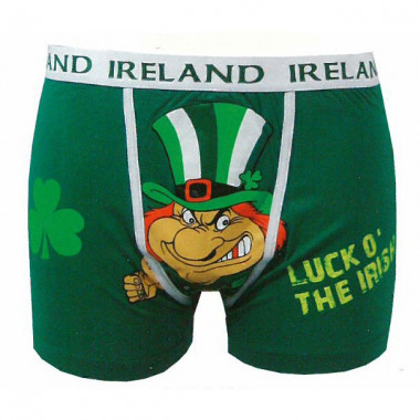 Luck of The Irish Green Boxer