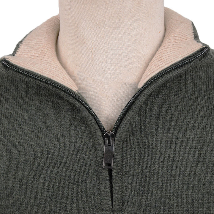 Pull Col 1/2 Zip Vert Best Yarn
