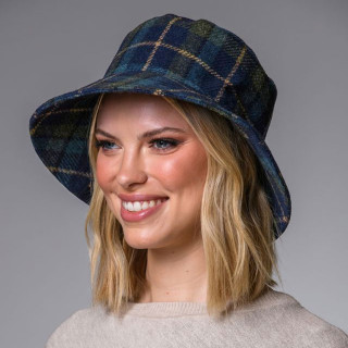Chapeau Erin Tweed Bleu Mucros Weavers