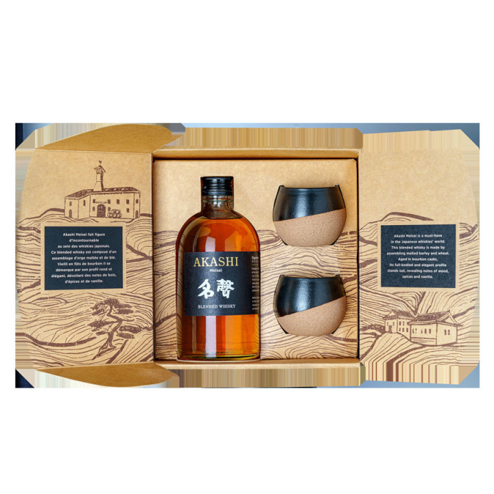 Akashi Meisei 50cl 40° + 2 Glass