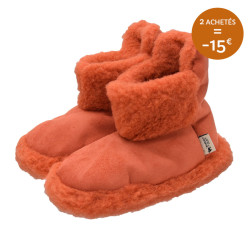 Chaussons Boots Rouge Orangé Alwero