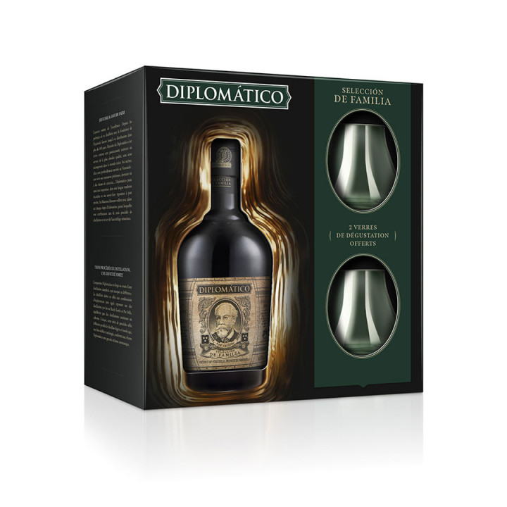 Rhum Diplomatico Seleccion de la Familia 70cl 43° + 2 Verres