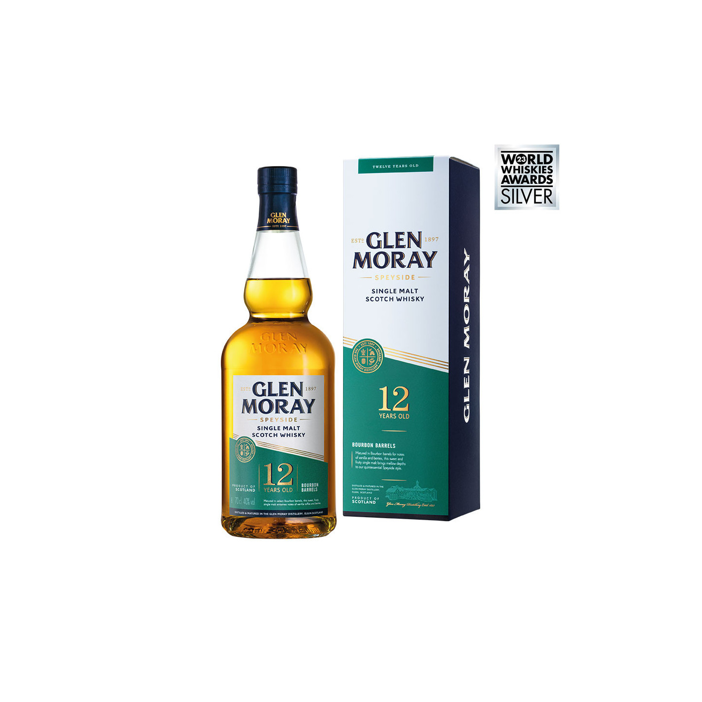 GLEN MORAY スコッチウィスキー12年もの　新品未使用でも自宅保管‼️ グレンマレイ 12年 グレンマレイ蒸留所の通信販売 スコッチ