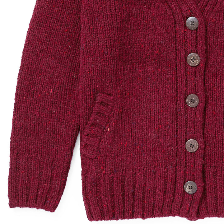 Aran Woollen Mills Donegal Prune Cardigan