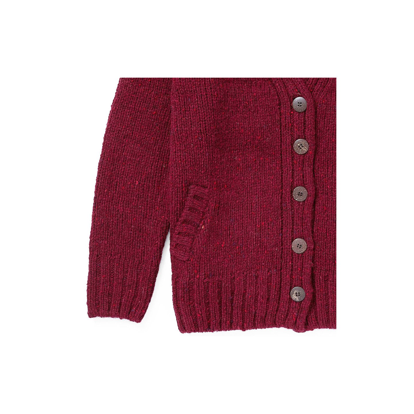 Aran Woollen Mills Donegal Prune Cardigan