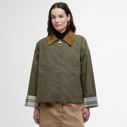 Catlin Showerproof Barbour Jacket Dusky Green