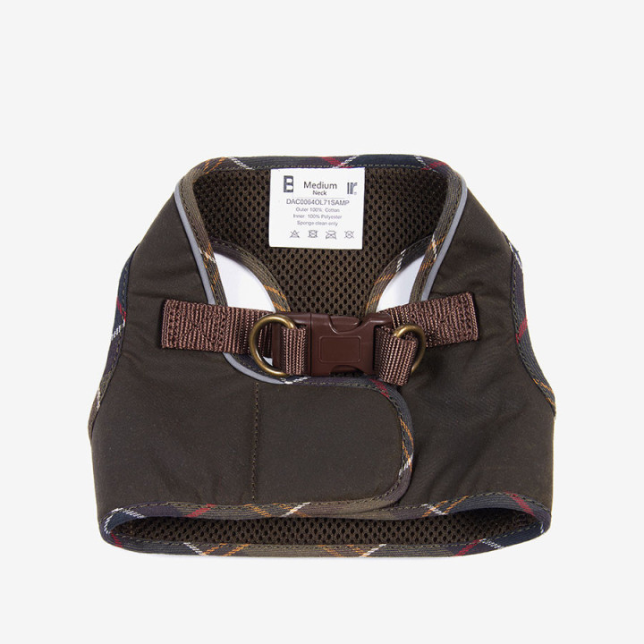 Barbour Dog Harness Tartan Step In