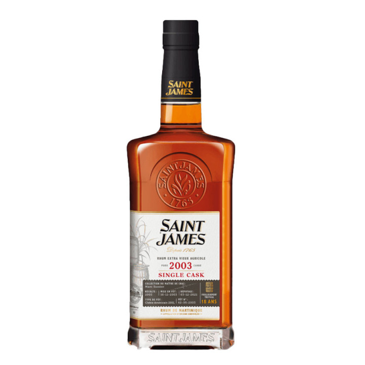 Saint James Single Cask 2003 18 ans 70cl 42.3°