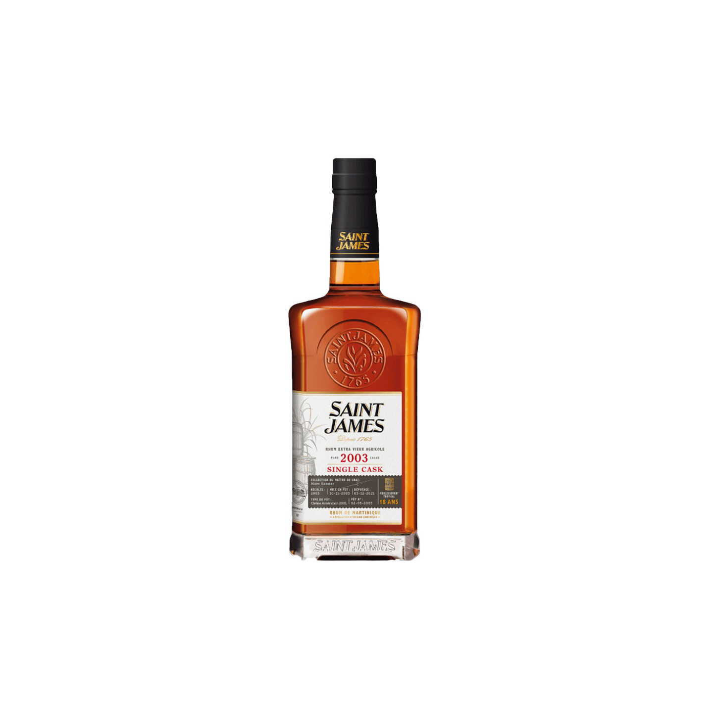 Saint James Single Cask 2003 18 ans 70cl 42.3°