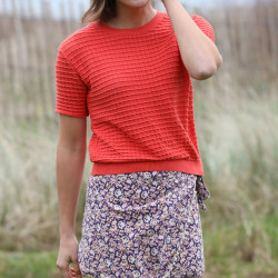 Pull Mila Manches Courtes Orange Out Of Ireland