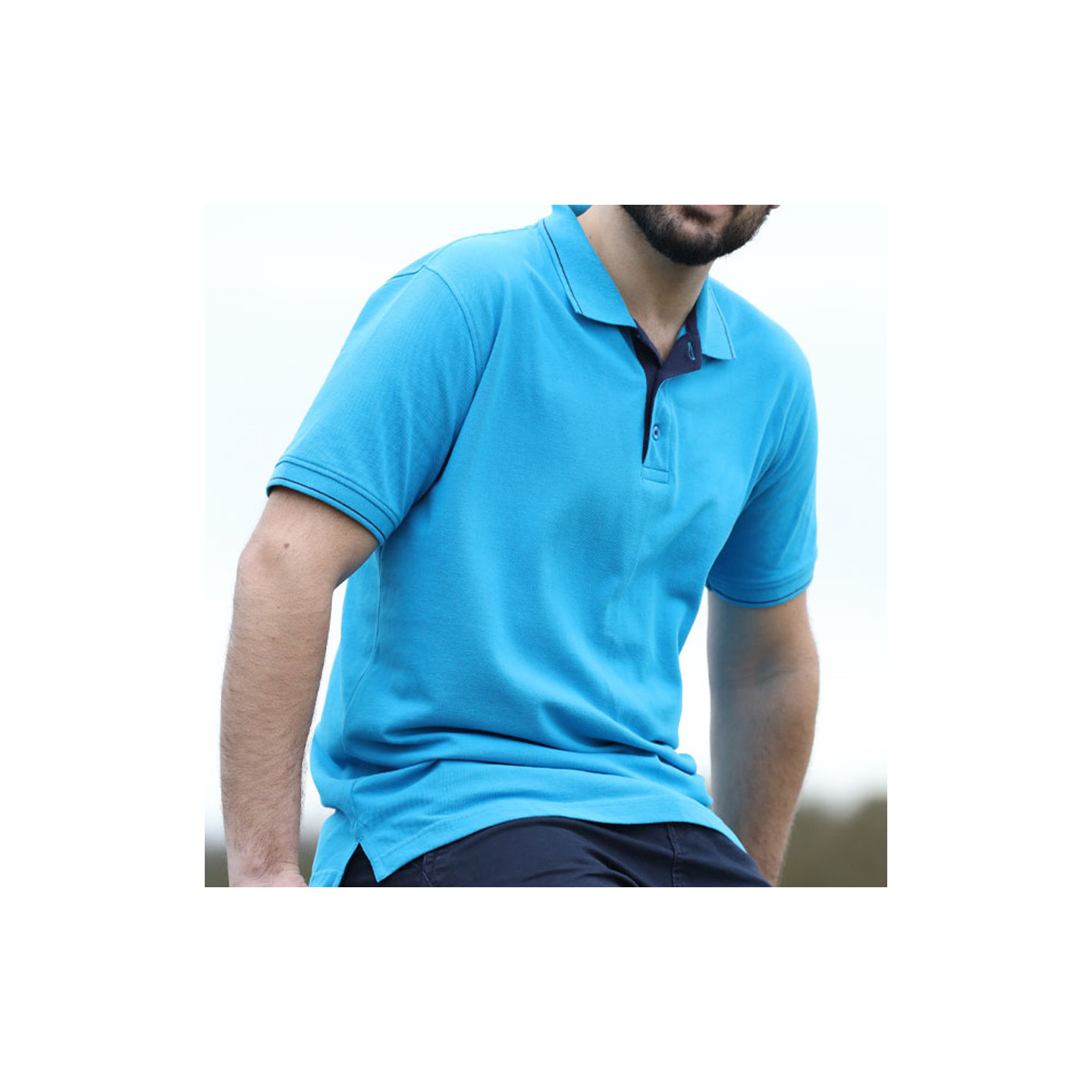 Polo Aaron Bleu Out Of Ireland