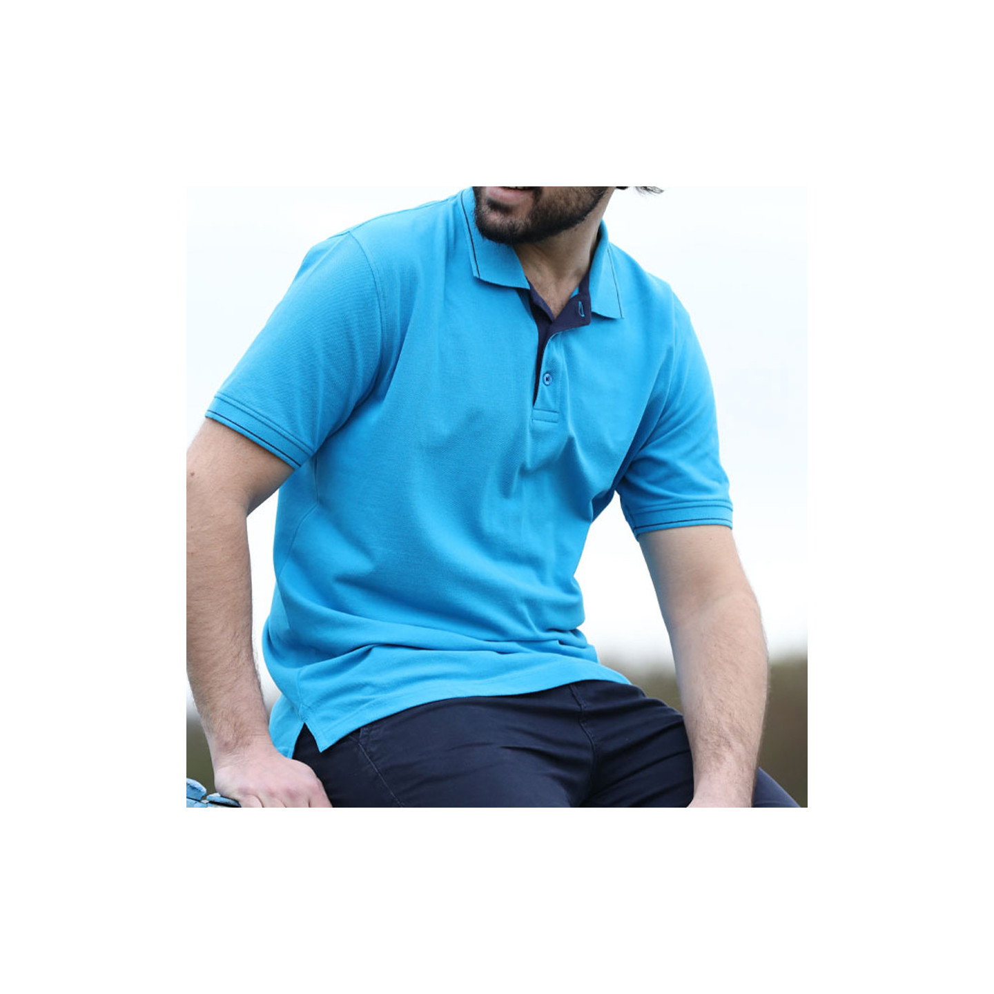 Polo Aaron Bleu Out Of Ireland