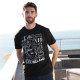 T-shirt Ireland Doodle Noir