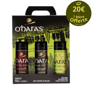 Coffret O'hara's 3 bières 3x50cl 4.6°