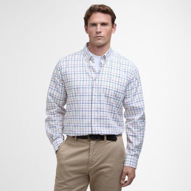 Chemise Tattersall Caswell Navy Barbour