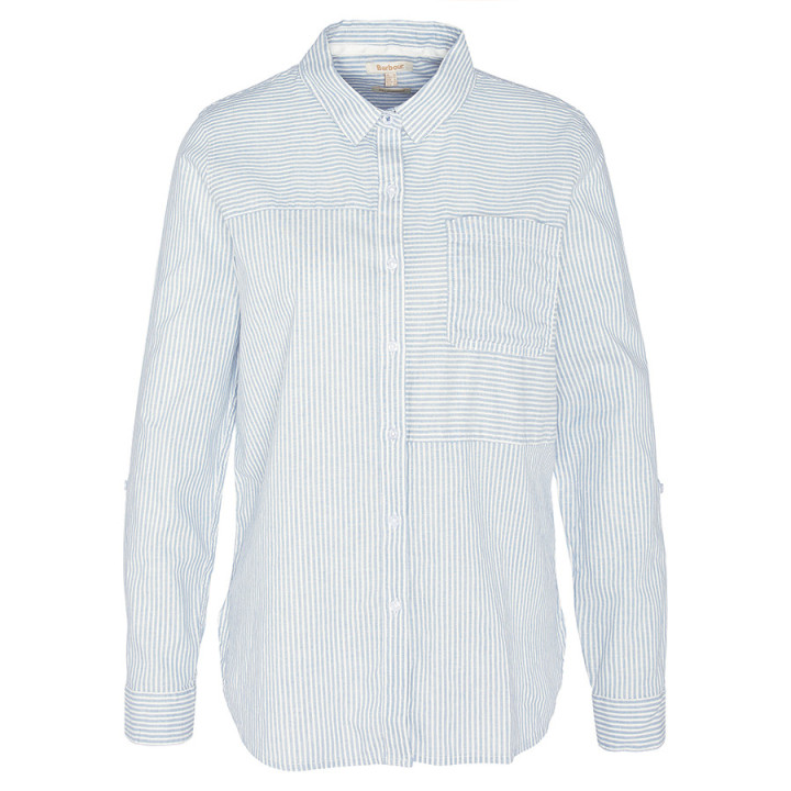 Barbour Beachfront Dusky Green Stripe Blouse