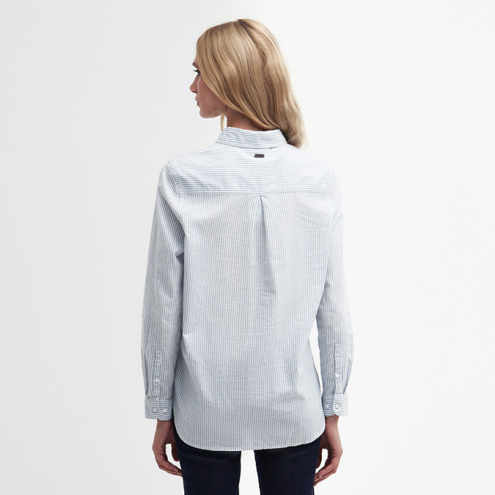 Chemisier Beachfront Dusky Green Stripe Barbour