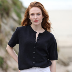Out Of Ireland Short-sleeved Cardigan Lola Marine