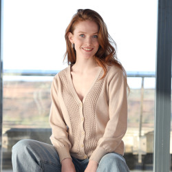 Cardigan Lea Beige Out Of Ireland