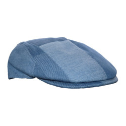 Casquette sam carreaux bleu